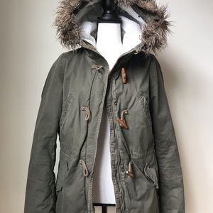Olive green H&M coat
